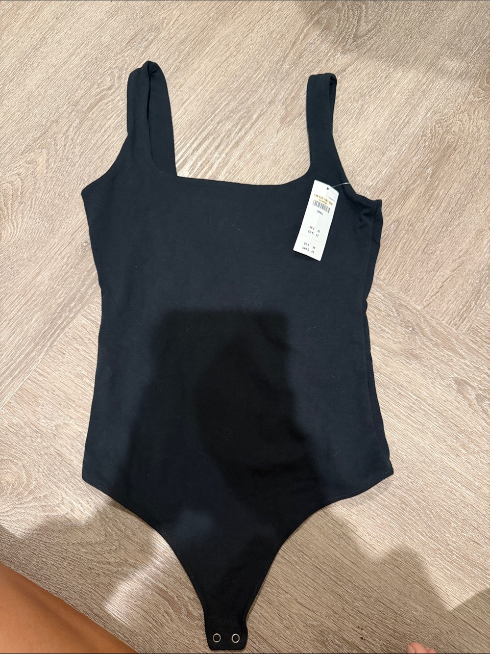 Abercrombie & Fitch Black Kids Square-Neck Bodysuit